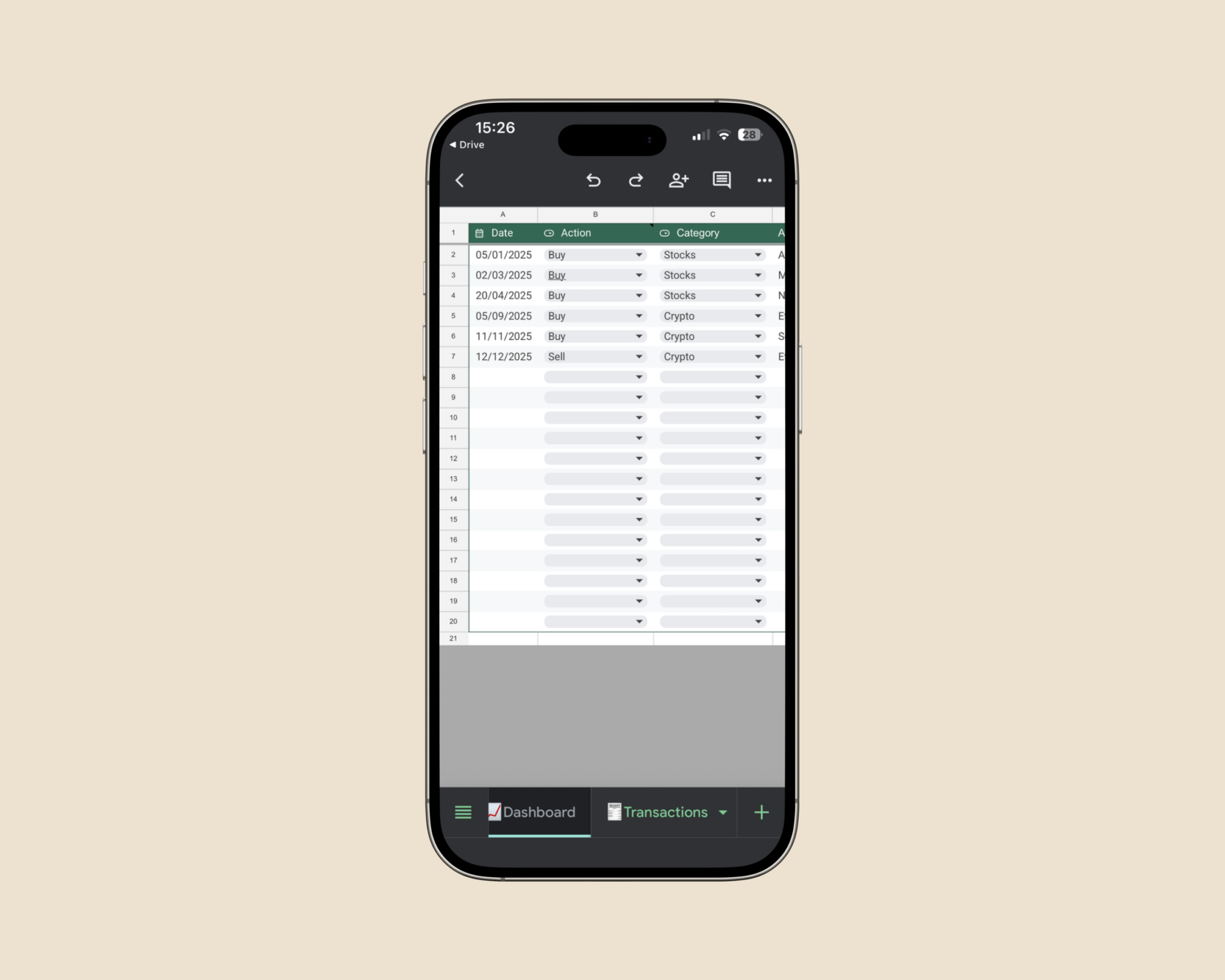 Investment Tracker Google Sheets Template - Image 6